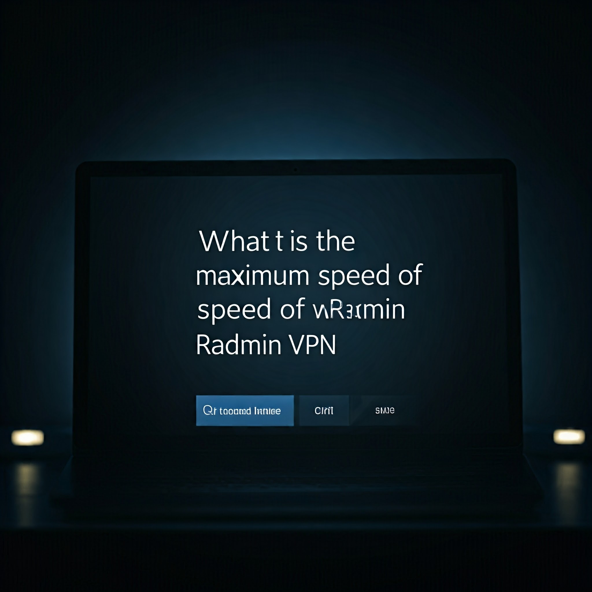 What is the maximum speed of Radmin VPN?