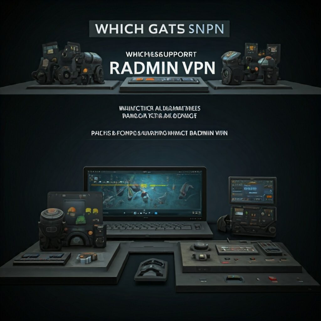 Which games are supported by Radmin VPN?