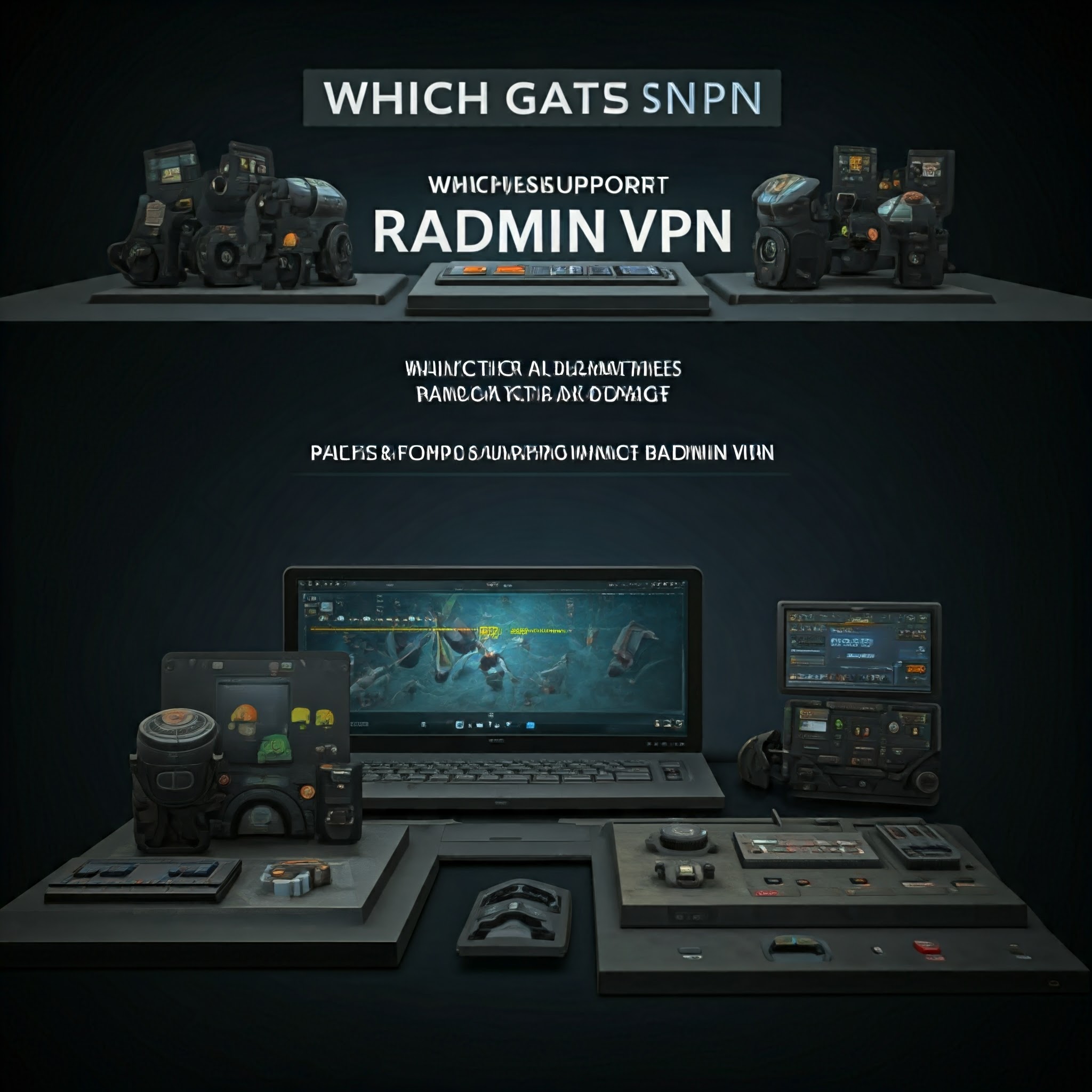 Which games are supported by Radmin VPN?